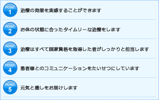 治療の効果を実感することができます・・・