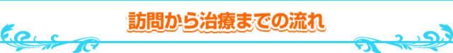 訪問から治療までの流れ